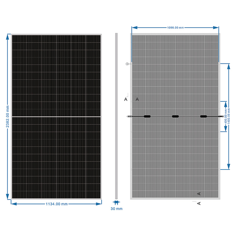 650W i-bifacial Transparent backsheet2