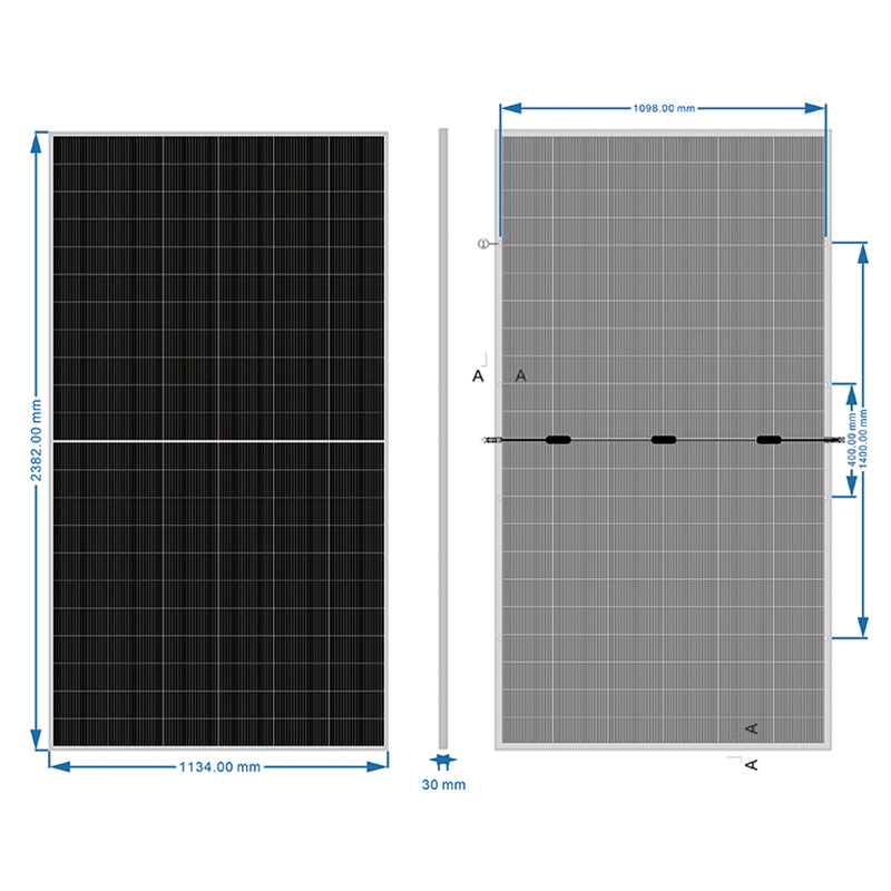 Gwydr deuwyneb 650W2